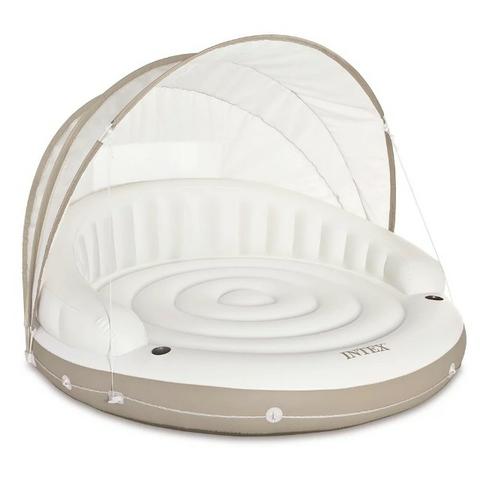 Ilha Relaxante Inflável Com Cobertura e Porta Copos - Intex - Foto 2