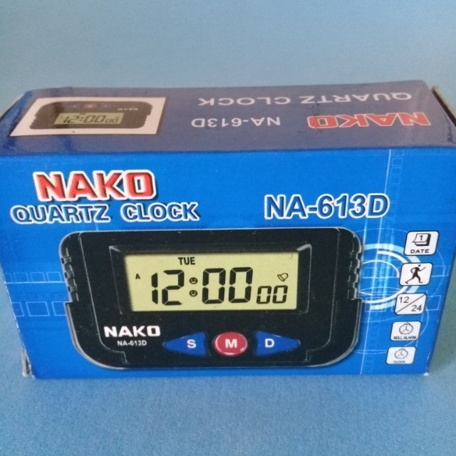 Relógio digital Nako de colar painel veículo