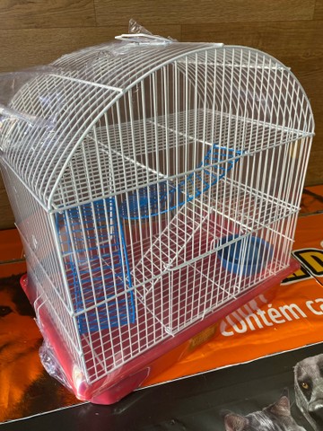 Gaiola para Hamster Três Andares com Rodinhas - Foto 2