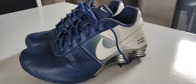 Molas Cinza Quatro Molas Feminino Tênis Nike Shox Nz Molas Azul