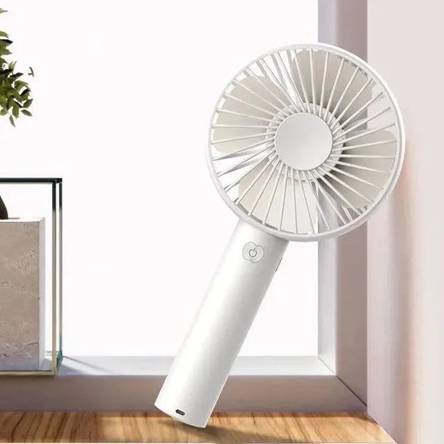 Mini ventilador portátil recarregável de mão mesa USB - Foto 3