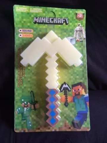 Kit Brinquedo Espadinha E Arminha Minecraft C/som E Luz