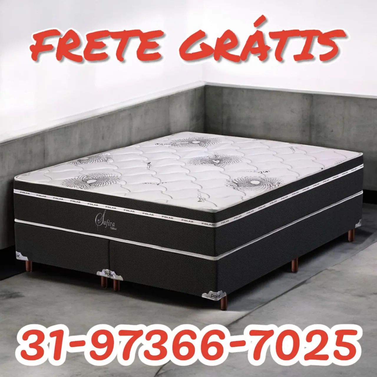 COLCHÃO CASAL MOLAS + BASE BOX / DIRETO DA FÁBRICA 