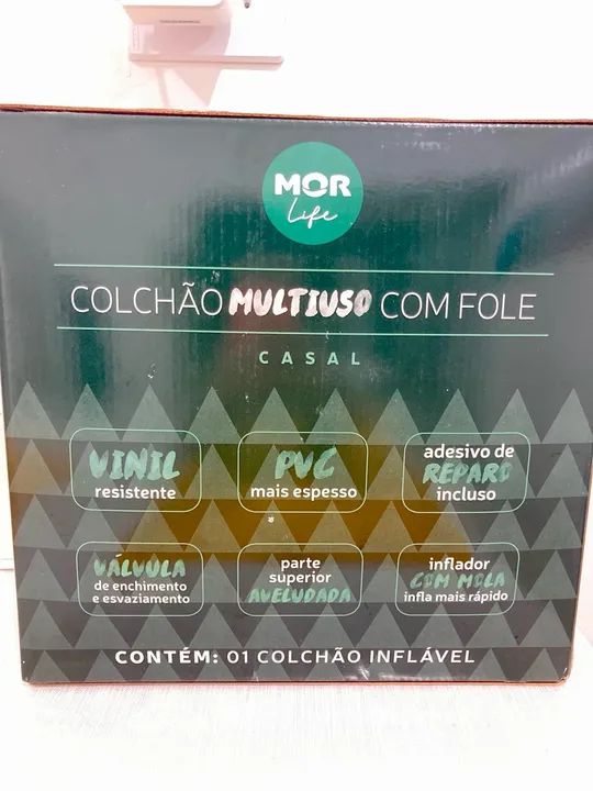 Colchão Inflável casal LACRADO NOVO NA CAIXA - Foto 2