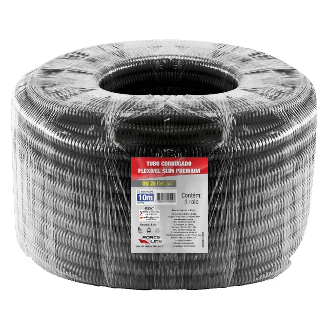 Conduíte Eletroduto Corrugado Premium 3/4" 25 Dn 10m - Forceline