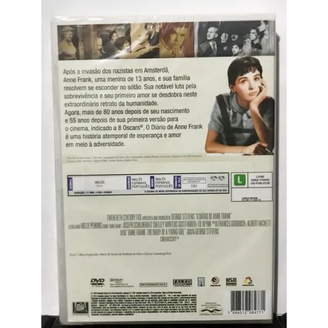 DVD O Diário de Anne Frank.   LACRADO.  Edição de 55º Aniversário. - Foto 2