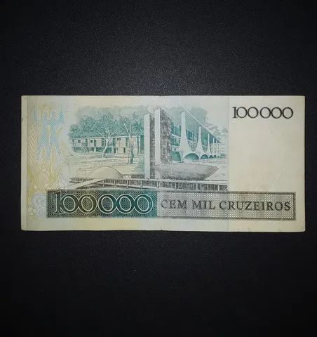 Cedula 100000 cem mil cruzeiros reposicao asterisco - Foto 2