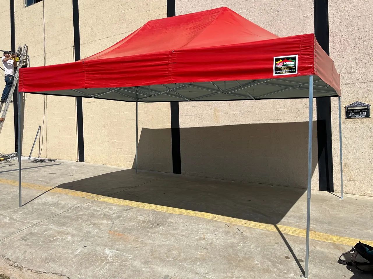 Promoção tenda 4,5x3 só 1350 pvc - Foto 3