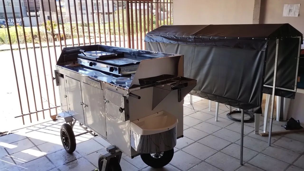 Carrinho de lanches completo para seu negócio!