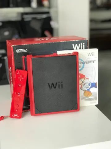 Wii Mini Red With Mario Kart