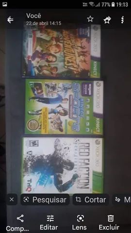 Vendo knect e jogos xbox 360