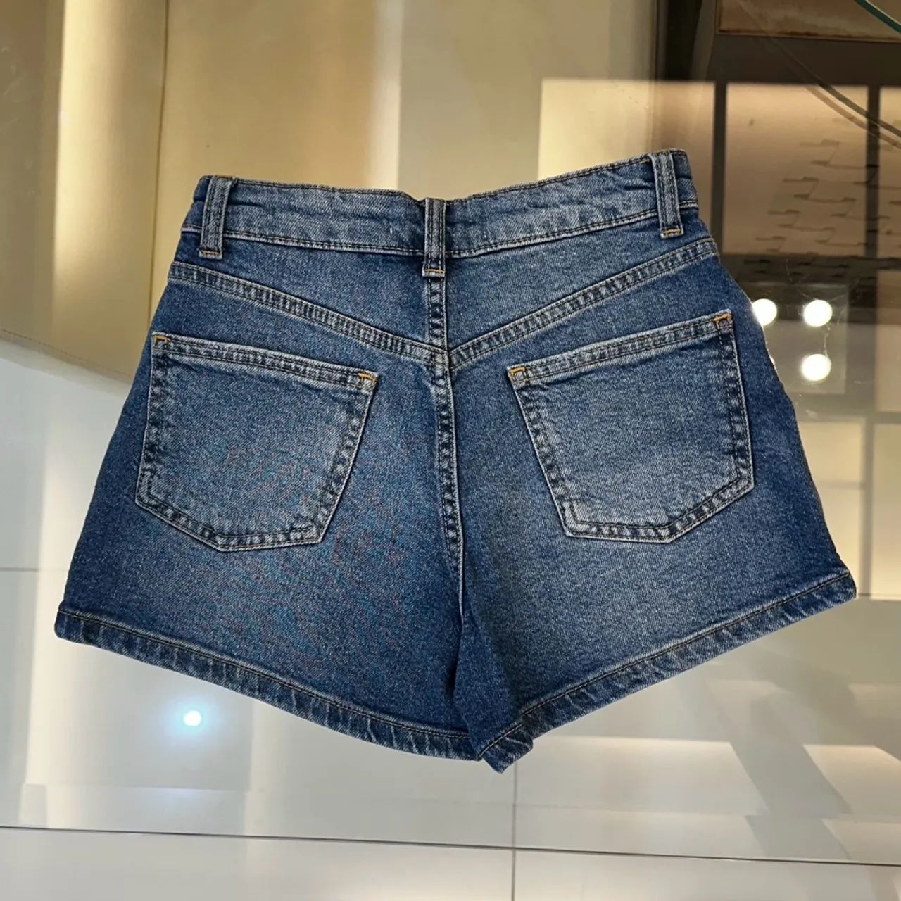 Shorts Jeans Azul Zara Infantil  - Foto 2