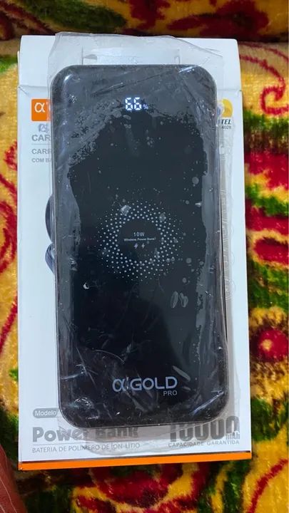 Bateria Portátil 10.000mAh s/Fio - Induçao - Foto 2