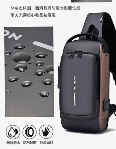 Bolsa Transversal Anti Furto Impermeável - Foto 2