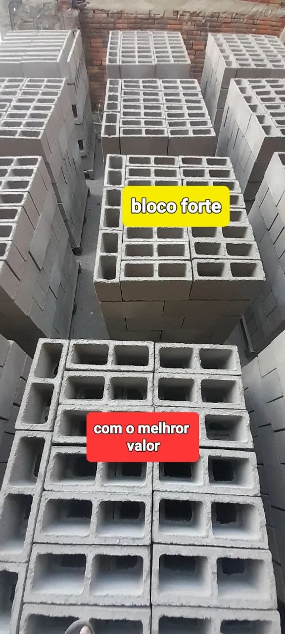 Bloco de concreto economia para a sua construção <br><br>Apartir de R$2.49<br><br>