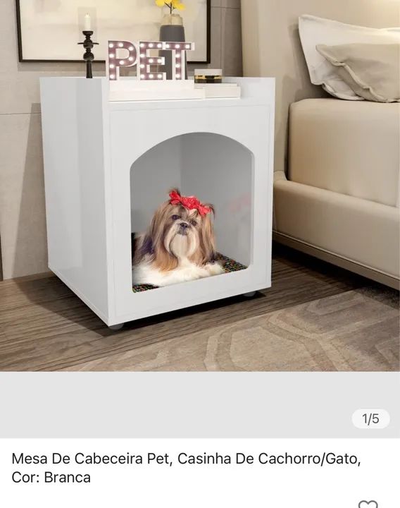 Mesa de cabeceira e cama pet - Foto 2