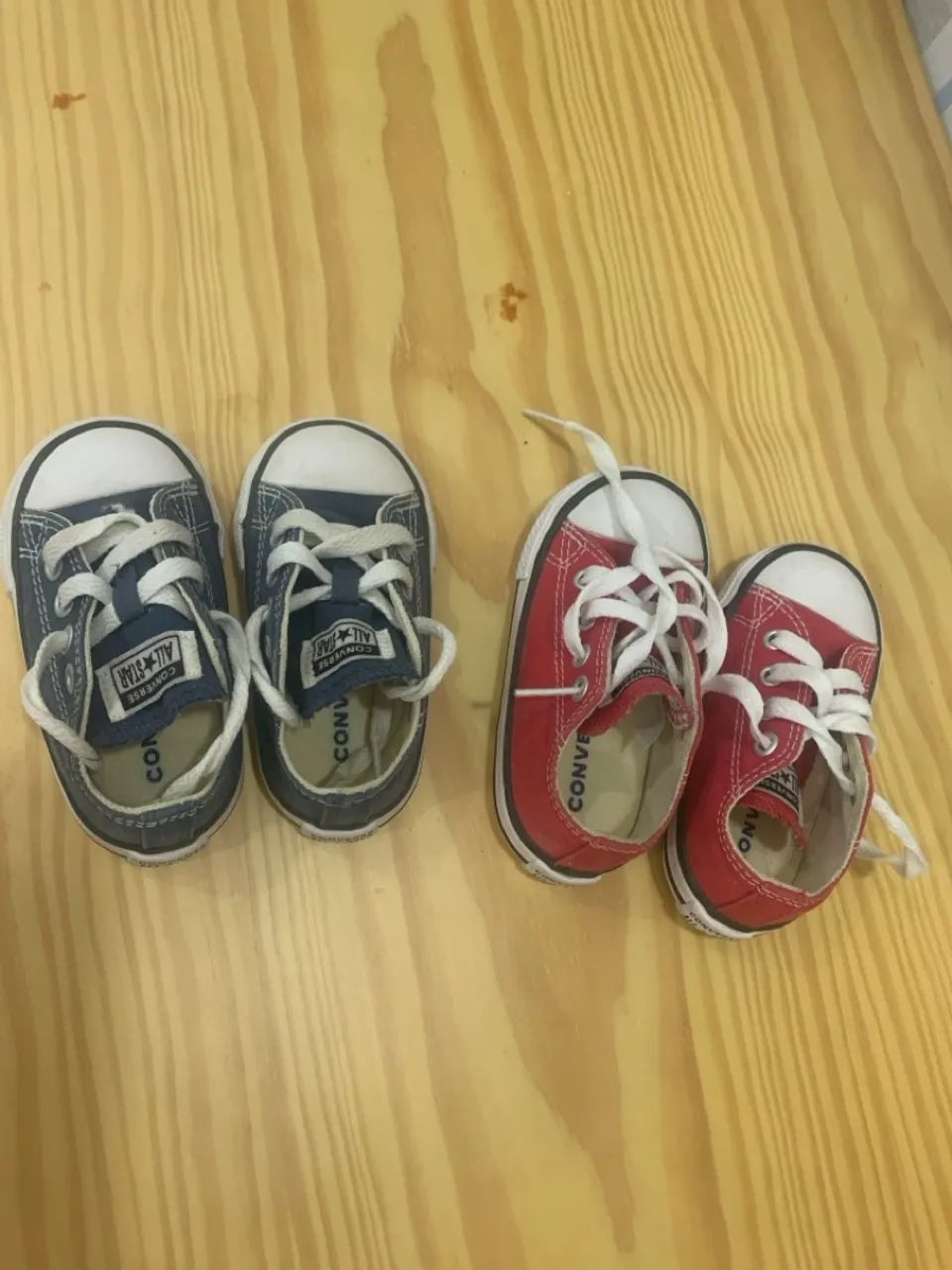 Tênis Converse All Star Bebê - Azul e Vermelho - Tamanho 18