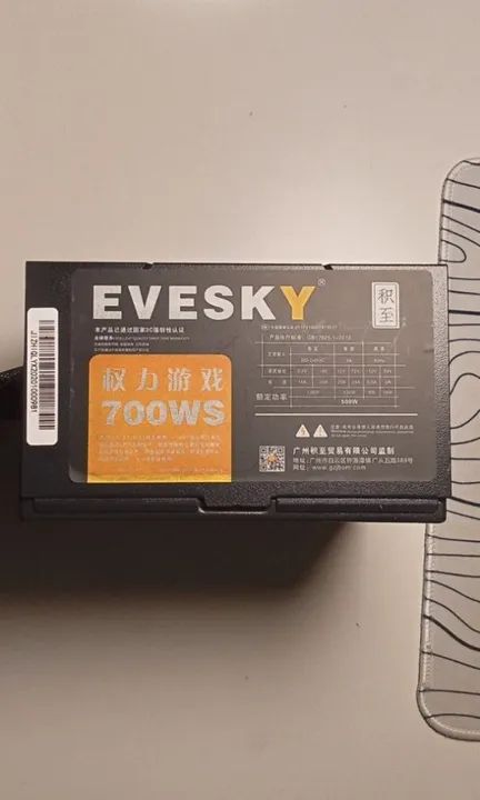 Fonte de alimentação para jogos atx 6pin Newst 700W ATX 80 plus real 500w EVESKY 