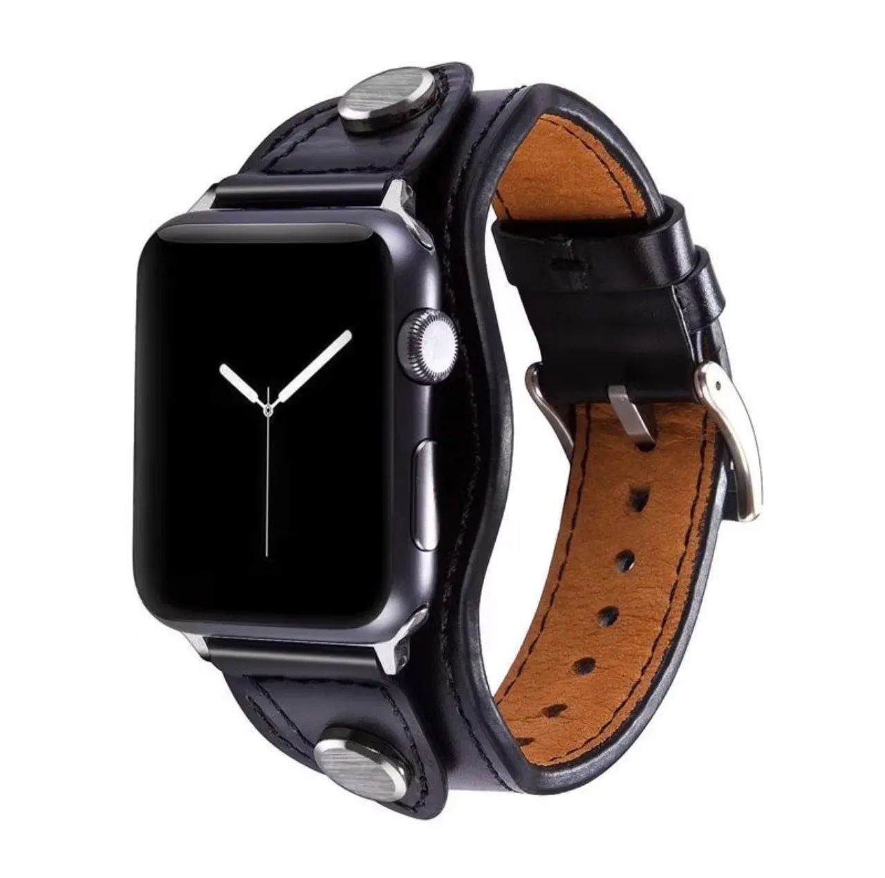Pulseira Apple Watch em couro 42-44-45 mm 