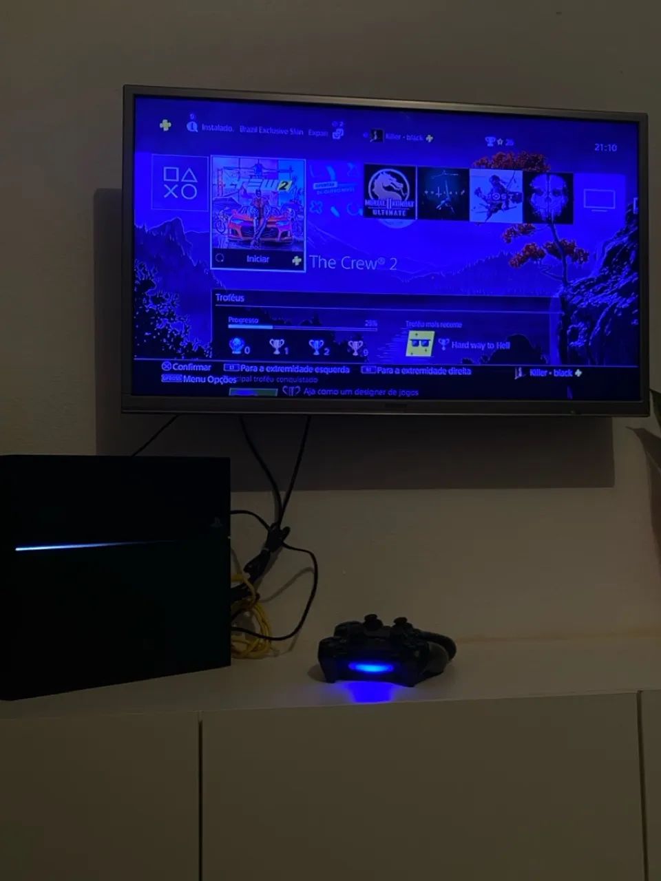 PS4 + Controle + Jogo The Crew 2 - Foto 4
