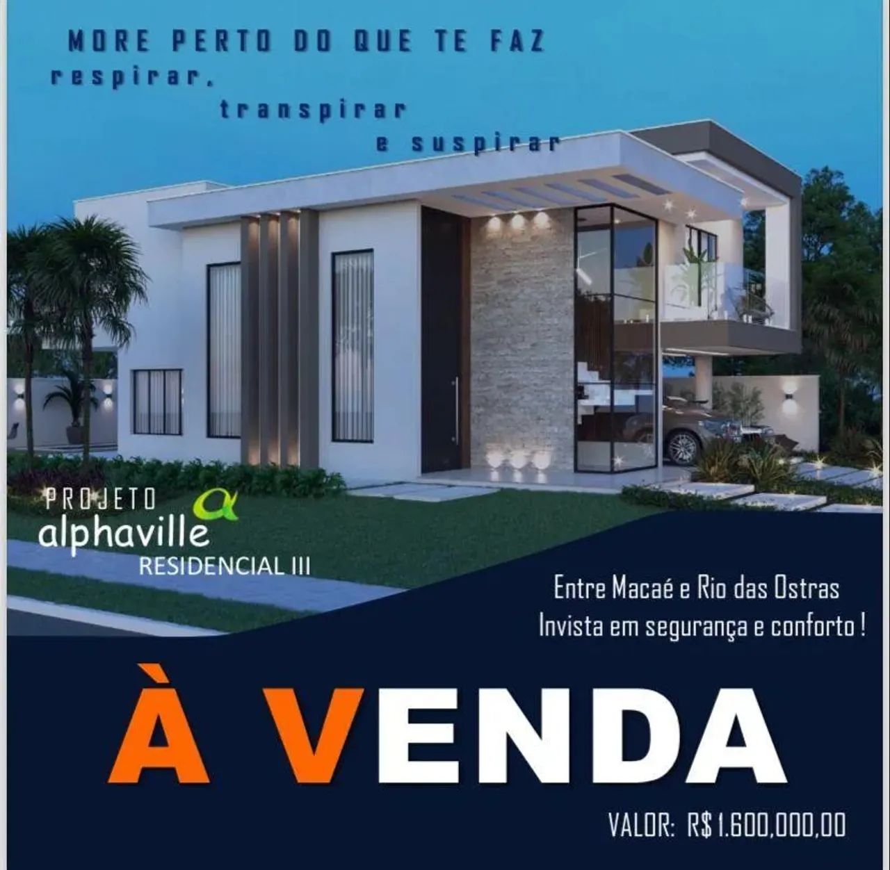 Casa na Planta para Venda em Rio das Ostras, Alphaville, 4 dormitórios, 4 suítes, 6 banhei - Foto 4