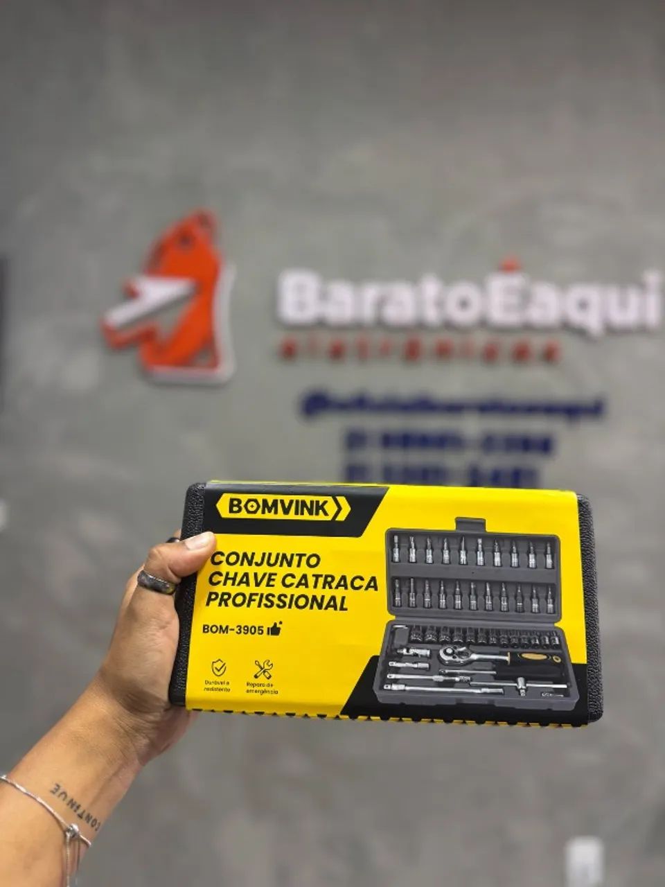 Kit Jogo De Chaves Catraca Canhão Reversível Profissional;