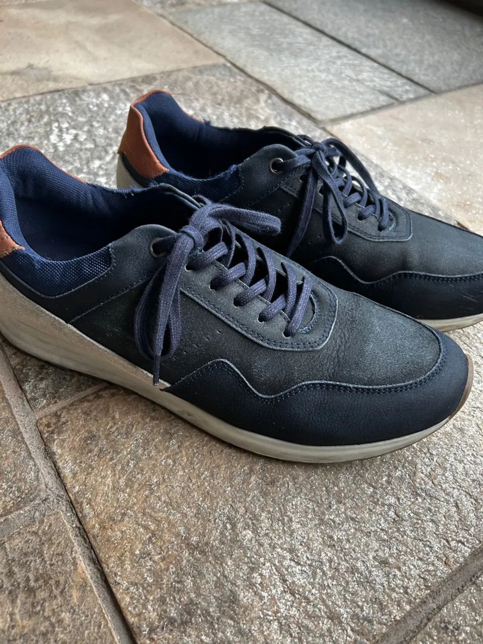 Tênis Casual Azul Marinho - Foto 5