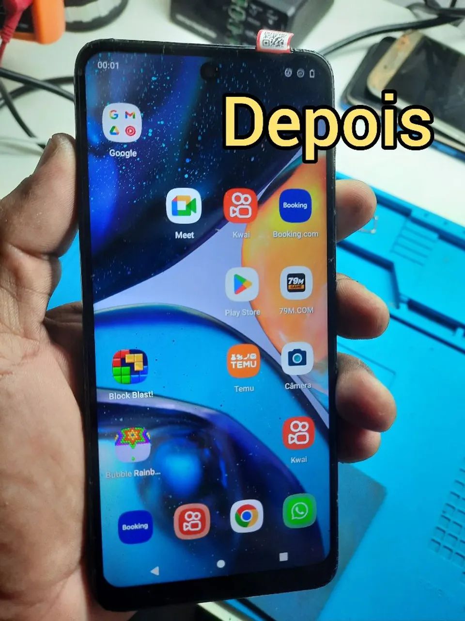 Assistência Técnica Especializada Celular,  na troca de tela capa e película de brinde... - Foto 4