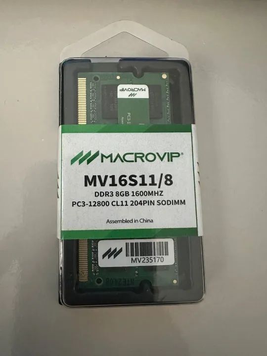 Memória Notebook DDR3 8GB