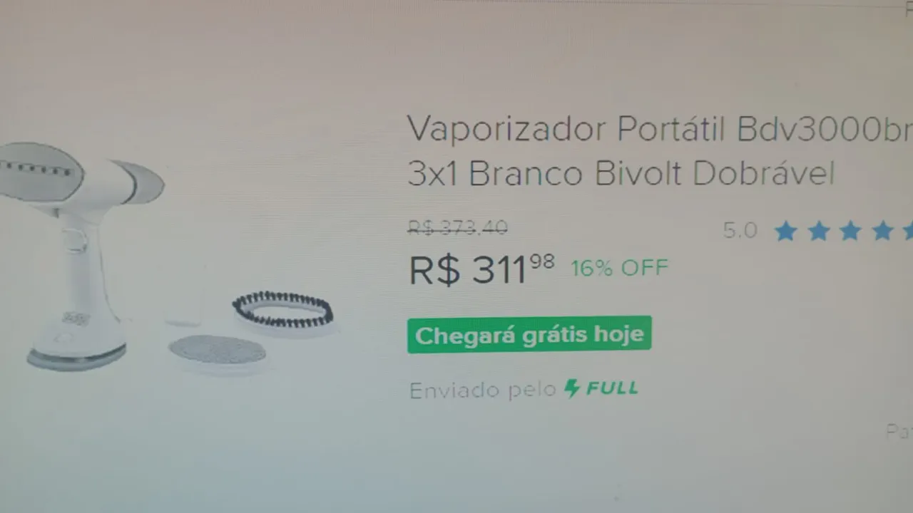 Vaporizador Portátil Bdv3000br 3x1 Branco Bivolt Dobrável
