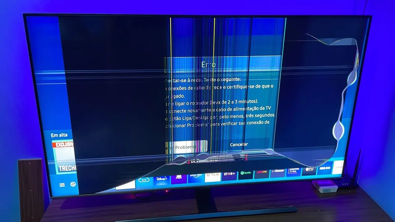 Tv Samsung 4k Qled 55? para retirada de peças 