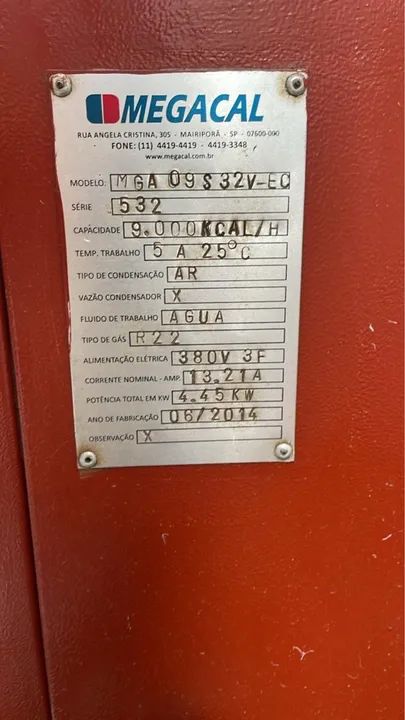 Compressor de Ar MegaCal Água Gelada - Foto 2