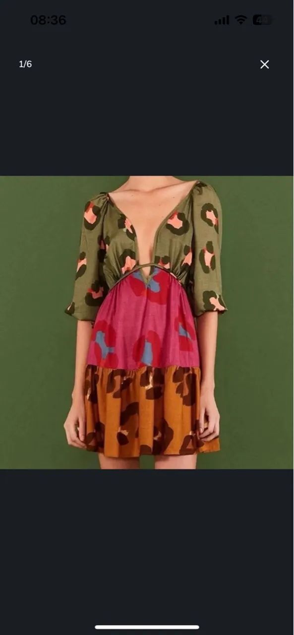 Vestido FARM tam M 