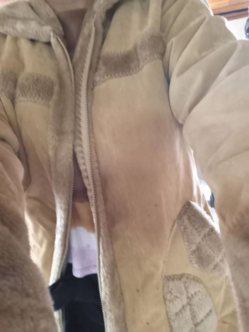 Casaco de Pelúcia Marrom importado EUA - Foto 3