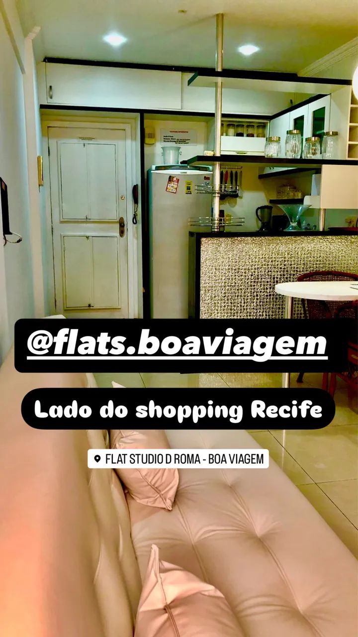 Aluga temporada e Reveillon flat Boa Viagem completo 100 metros Shop Recife 
