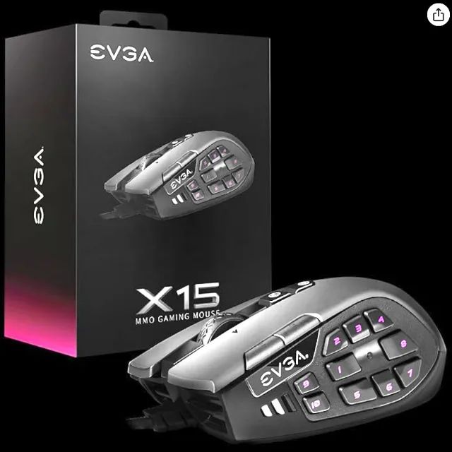 EVGA X15 MMO Gaming Mouse64617596172929121