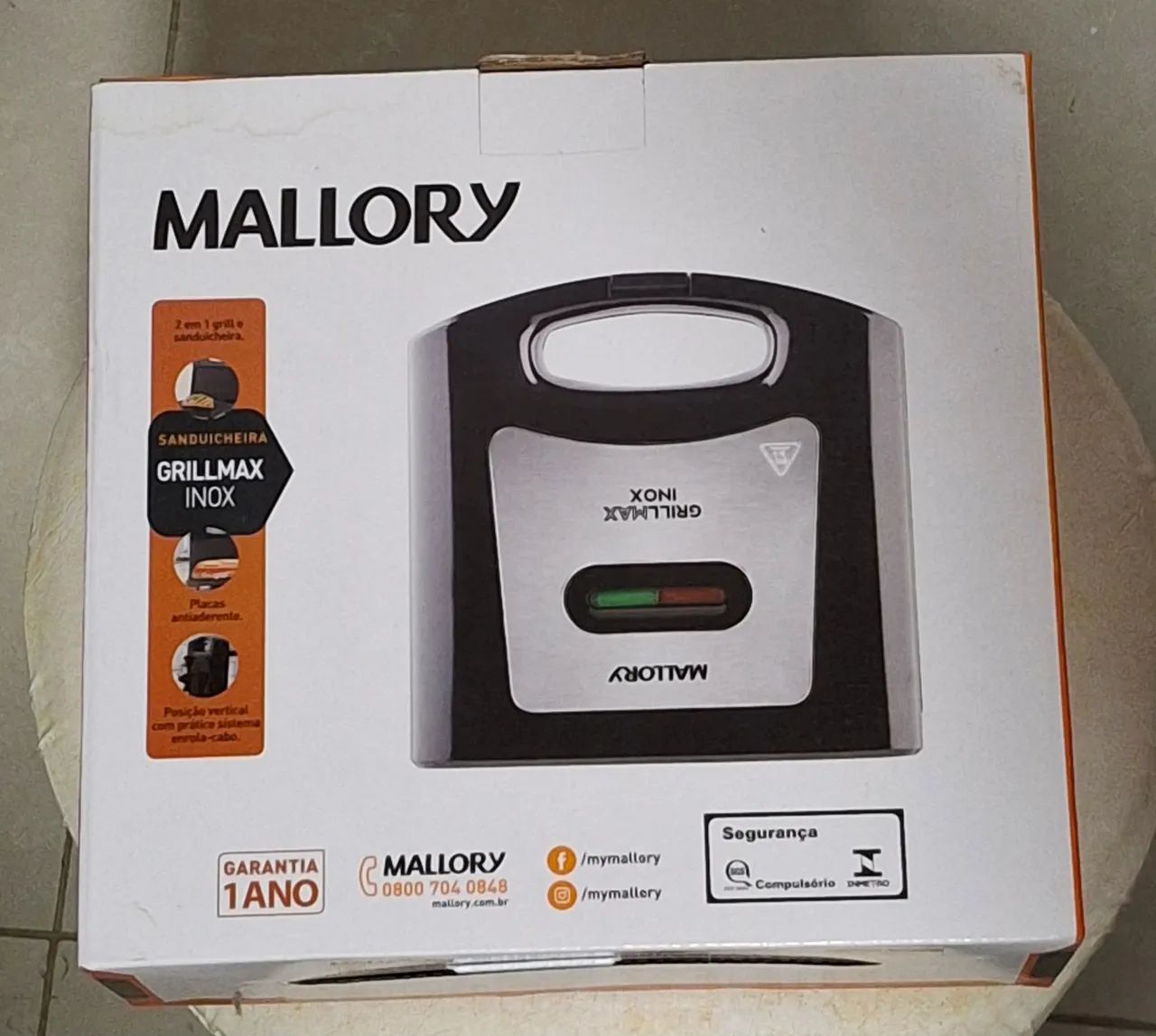 Sanduicheira Grillmax Mallory Inox
