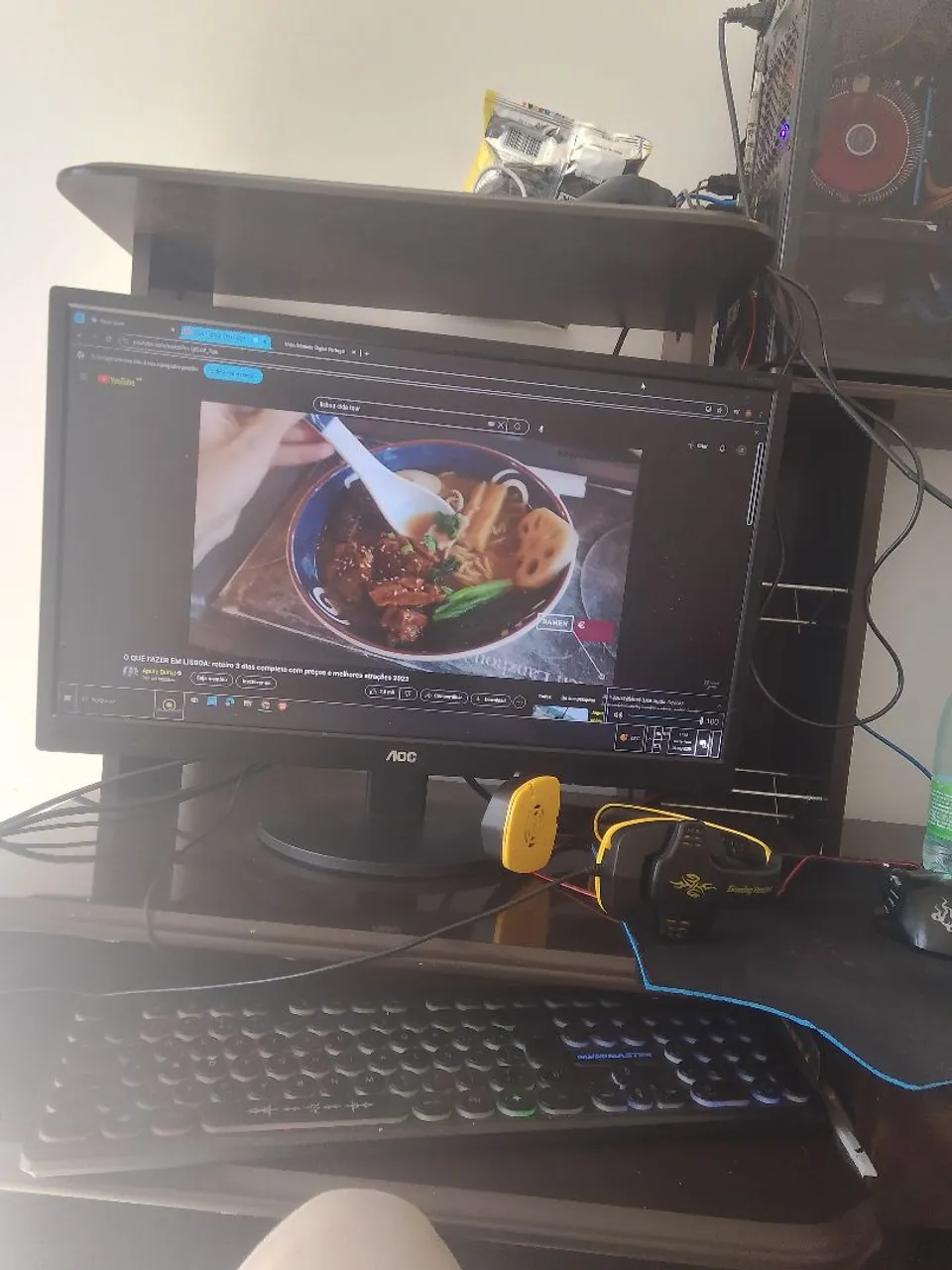 PC Gamer Completo com Monitor AOC e Periféricos