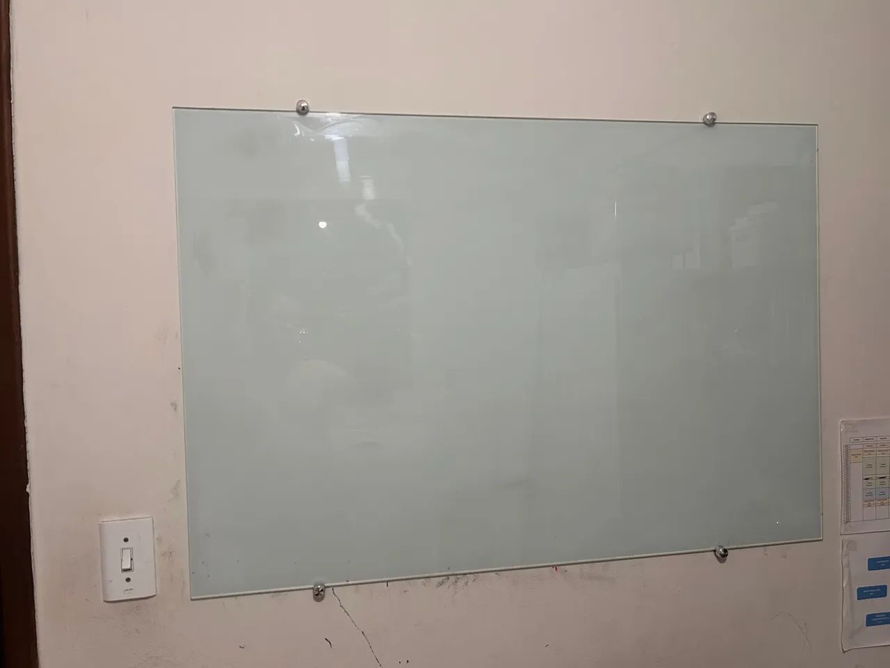 Quadro (Lousa) de Vidro - 1.10m x 0,75