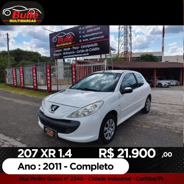 207 1.4 XR - Ano 2011 R$: 21.900