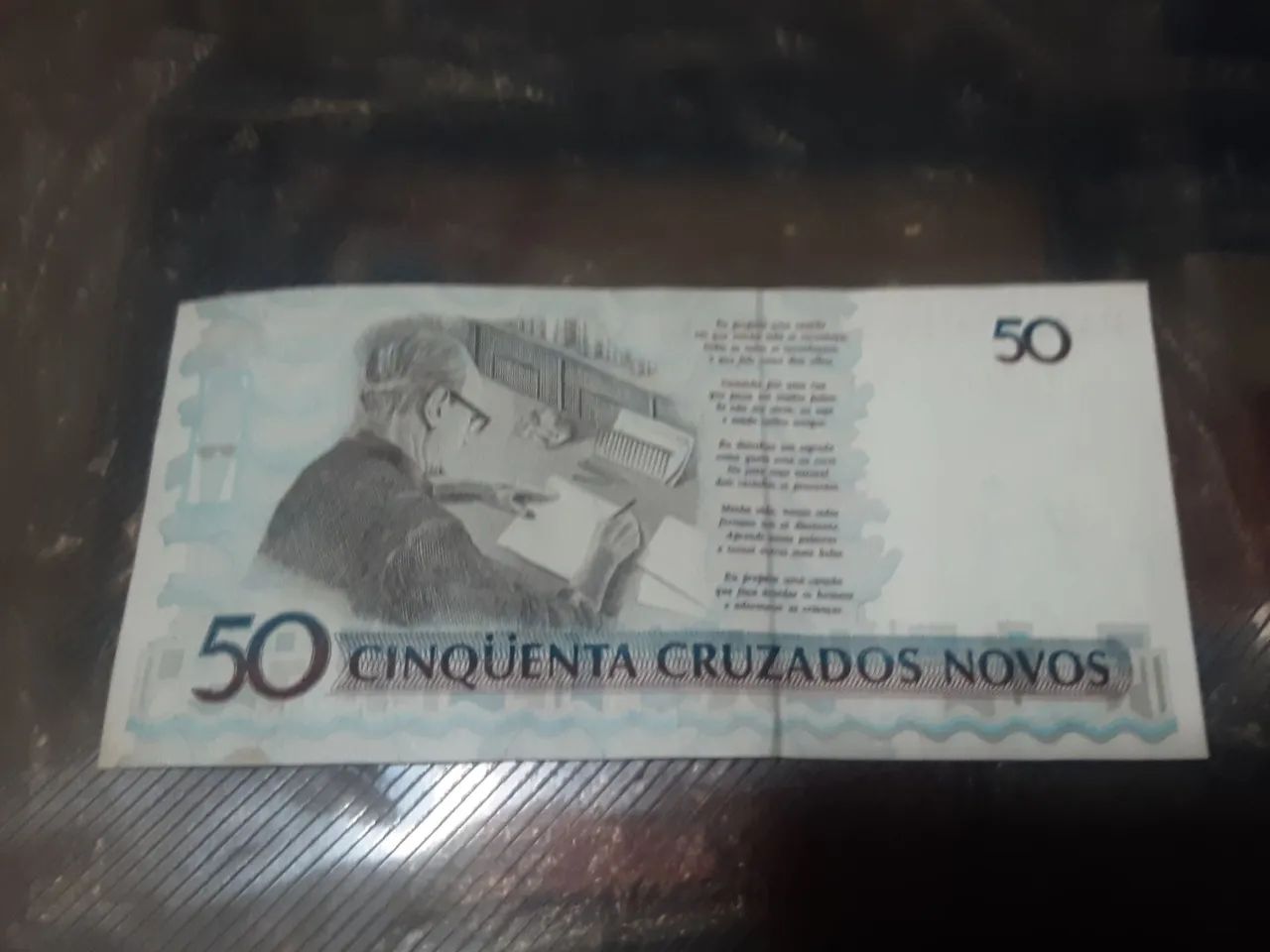 Cédula 50 Cruzados Novos - De seu lance! - Foto 2