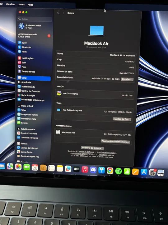 MacBook Air M3 15Pol 2024 - Foto 5