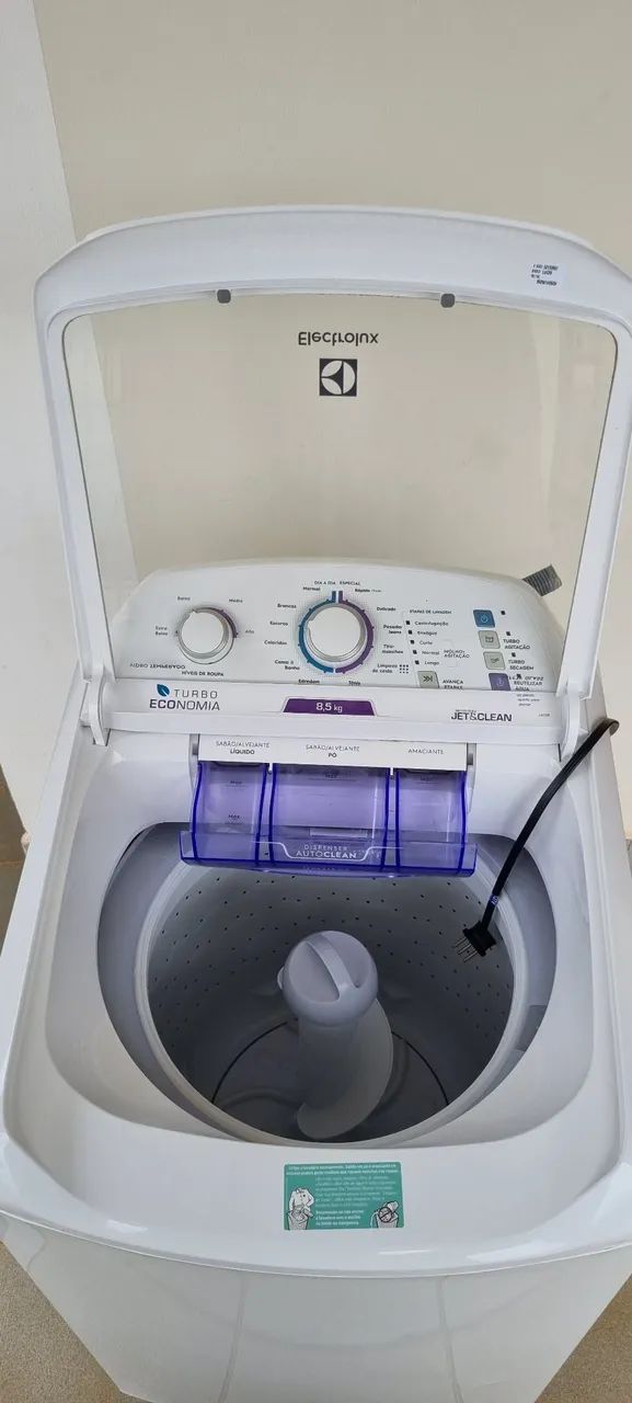 Máquina de Lavar Eletrolux 8,5KG tecnologia Jet&Clean