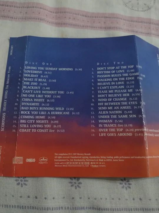 CD Scorpions - Deadly Sting: The Mercury Years - Foto 2