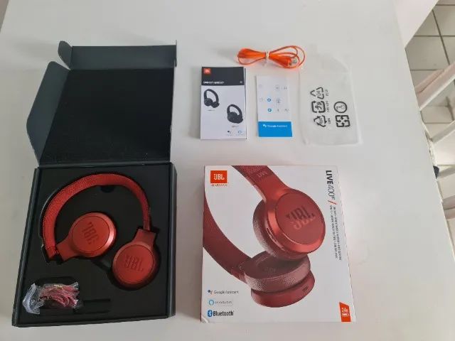 Fone De Ouvido On-ear Sem Fio JBL Live 400bt Vermelho - Foto 2