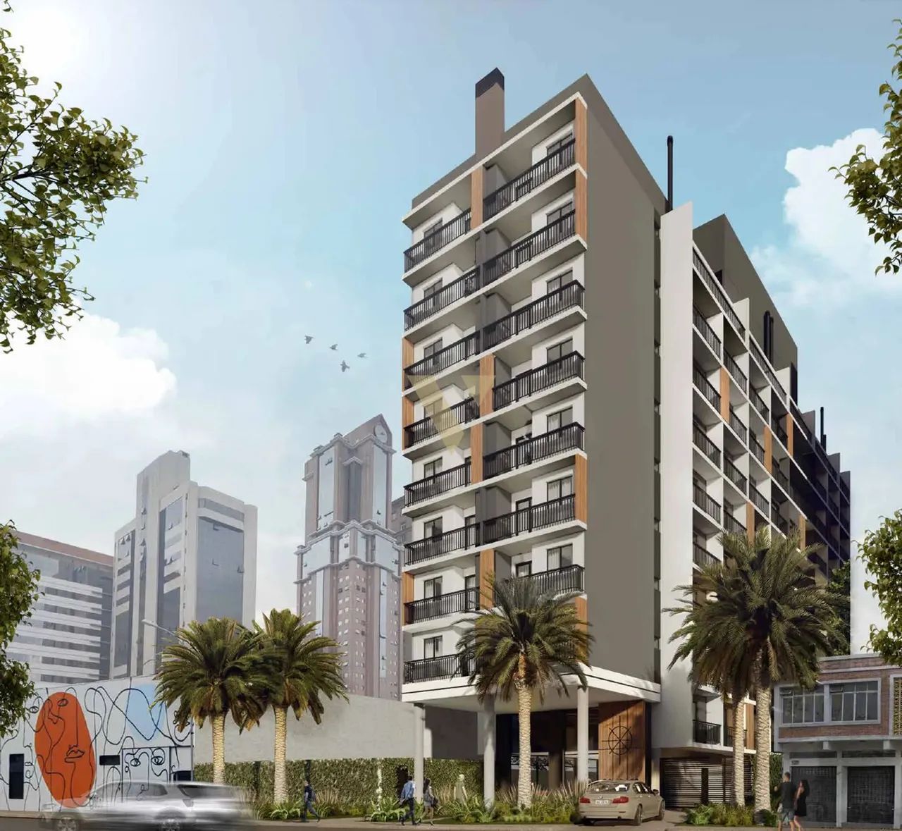 Studios em construção no Centro de Curitiba