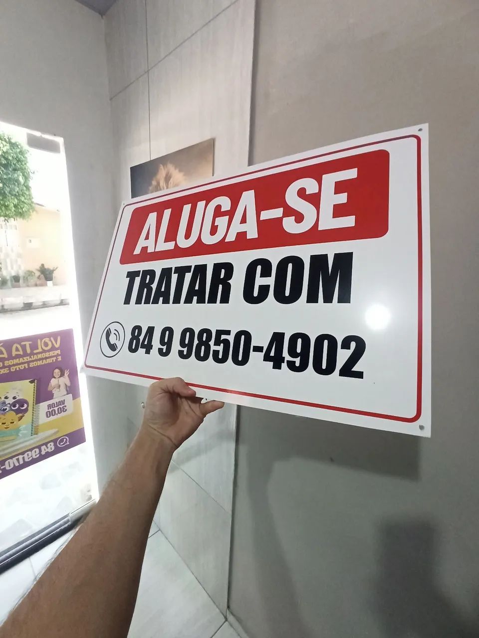 Placa de Aluga-Se / Tangará RN