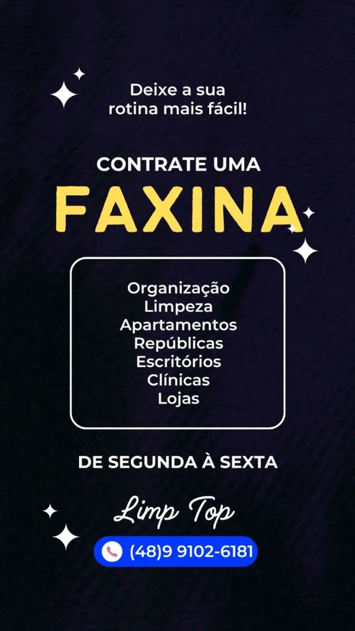 Faxina profissional - Limp Top
