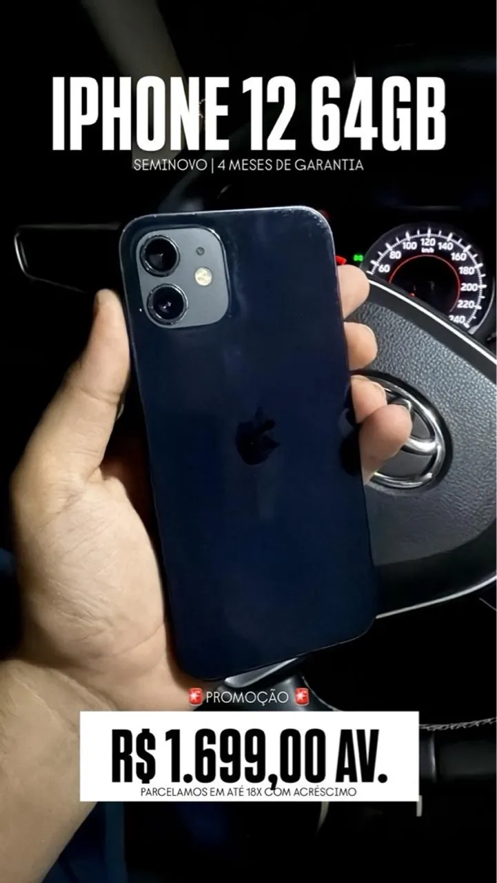 IPHONE 12 64GB PRETO
