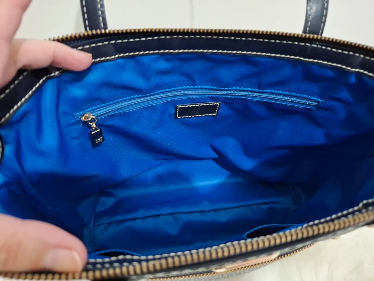 Bolsa Victor Hugo - Azul - Nova - Foto 6